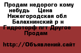 Продам недорого кому небудь. › Цена ­ 200 - Нижегородская обл., Балахнинский р-н, Гидроторф пгт Другое » Продам   